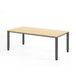 Hammerbacher Bureau droit à 4 pieds carrés - 200x100 cm