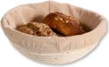 Kesper Broodmandje met hoes - Rotan - Beige - 22 x 8 cm