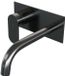 Brauer Gunmetal Edition Inbouw Wastafelmengkraan met Gebogen Uitloop en Afdekplaat Model C2 Gunmetal Geborsteld PVD