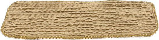 Merkloos Wave Gold mop 25 cm - 5 stuks - Goud