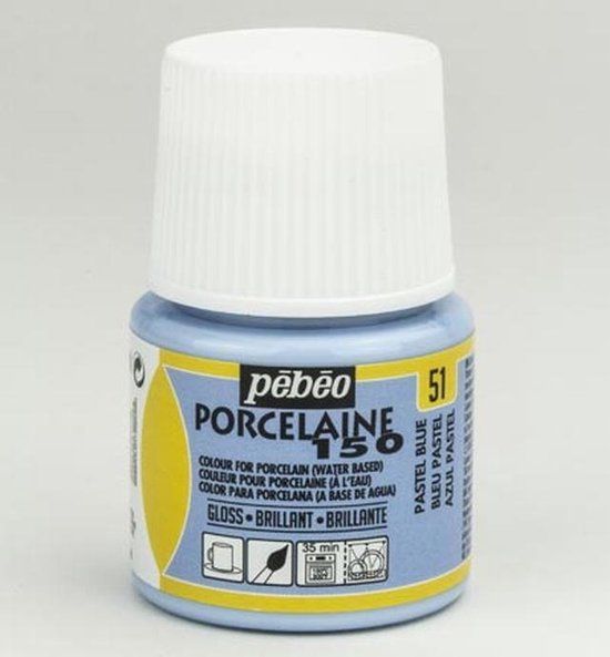 Pebeo Porseleinverf - 51 Pastel Blue - 45ml