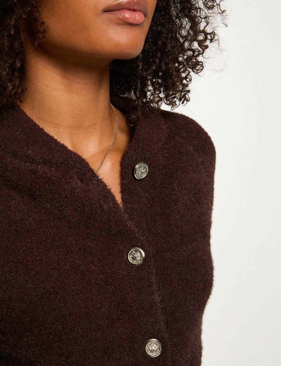 Morgan Long Sleeve Cardigan 252-Mpack Dark Brown