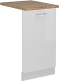 Vicco R-Line Vaatwasserfrontpaneel – 45 cm, WB Eik Wit Hoogglans