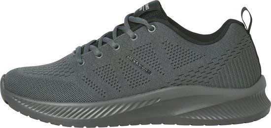Jack & Jones Croxley Knit Sneakers Heren Donkergrijs Maat 42