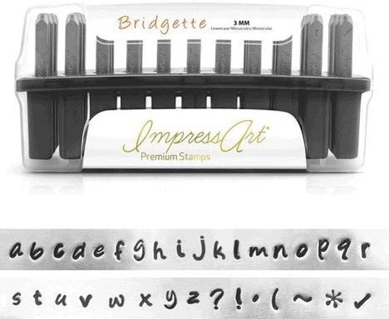 Impress Art ImpressArt Premium - Bridgette, Slagletters, klein letters, 3 mm