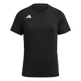 adidas dames Volleyball Hilo Short Sleeve Jersey Shirt, black, L
