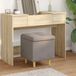 Prolenta Maison Exclusive Pouf exclusif avec rangement, couleur taupe, dimensions 40 x 40 x 45 cm, revêtement en tissu