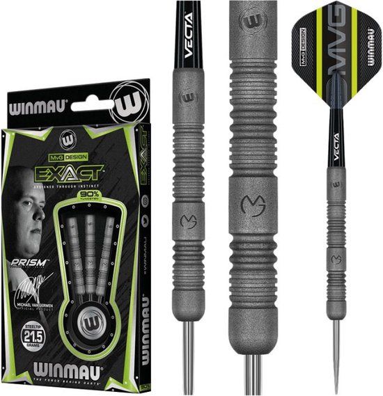 Winmau Michael van Gerwen MvG Exact Steeltip Dartpijlen - 21.5g