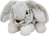 Inware Pluche Konijn/Haas Knuffeldier - Grijs - Liggend - 24 cm