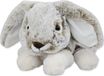 Inware Pluche Konijn/Haas Knuffeldier - Grijs - Liggend - 24 cm