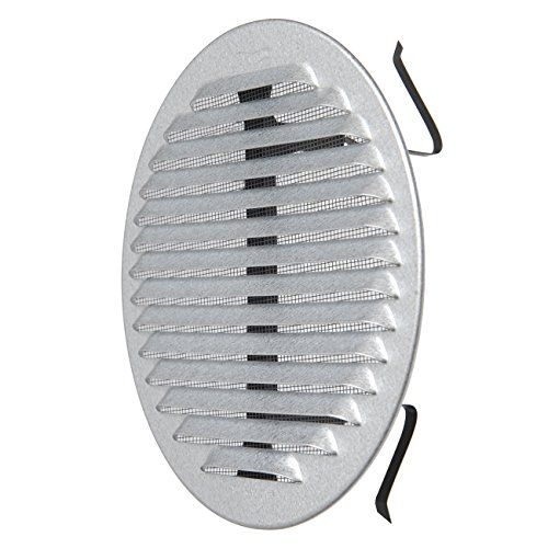 La Ventilazione Het GZKTU160R universele rooster met mol, verzinkt aluminium.