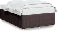 vidaXL Bedframe Donkerbruin 120x200 cm Stof