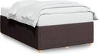vidaXL Bedframe Donkerbruin 120x200 cm Tissu