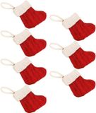 Merkloos / Sans marque BeltAvenue Holding B.V. 7 stuks kerstsokken rood
