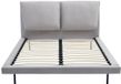 Vente-unique Bedframe fluweel grijs 140 x 190 cm