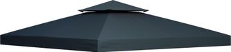 Fortuna Lai Housse de remplacement pour pavillon, 3x3 mètres, gris anthracite