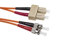 RS PRO LWL-kabel 1m Multi Mode Oranje ST SC 50/125μm