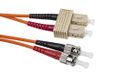 RS PRO LWL-kabel 1m Multi Mode Oranje ST SC 50/125μm