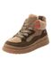 Tamaris Bottines en cuir beige / vert / orange