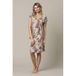 &Co Woman midi jurk met dierenprint donkerbruin