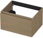 INK - Onderkast 1 Lade Greeploos met Houten Keerlijst - 600x450x350 Mm - Olijf Eiken