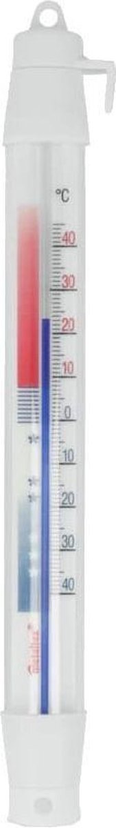 Metaltex thermometer koelkast/vriezer 21 cm wit