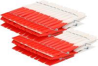 Merkloos Wasknijpers gekleurd - 240x stuks - plastic wasgoedknijpers - Knijpers/wasspelden voor wasgoed