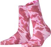 FALKE Surreal Mist gedessineerd katoen sokken dames roze - maat 35-38