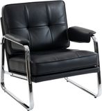 Homcom Fauteuil Kunstleer Zwart