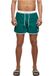 Urban Classics Retro zwemshorts voor heren, Wit/Groen