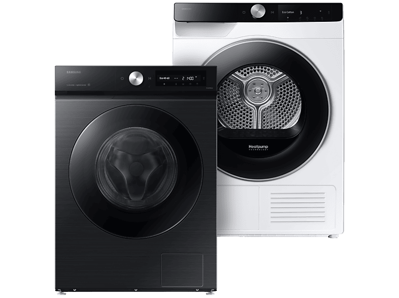 Samsung Ww11db7b94gbu3 Bespoke 7000-serie + Samsung Dv90dg6845lku3 Wasmachine Droger Bundel