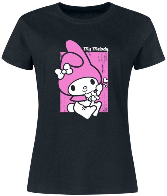 Hello Kitty Hello Kitty and Friends - My Melody Dames T-shirt - zwart - XL