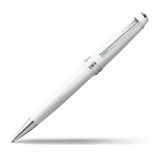 CROSS Bailey Light Hervulbare Click-Off Cap Plastic Balpen met Hars Afwerking, Medium Balpen, Inclusief Premium Geschenkdoos en Zwarte Cartridge, 1 Pack, Gepolijst Wit