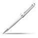 CROSS Bailey Light Hervulbare Click-Off Cap Plastic Balpen met Hars Afwerking, Medium Balpen, Inclusief Premium Geschenkdoos en Zwarte Cartridge, 1 Pack, Gepolijst Wit
