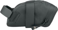 SKS GERMANY Race Saddle Bag S Zadeltas voor fietsen (extra lichte, aerodynamische fietstas, spatwaterdicht, inkortbare klittenbandriemen, twee binnenzakken, reflecterende elementen), zwart
