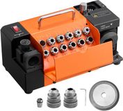 Vevor Affûteuse de forets Mr-13A, 3-15 mm, avec angle de pointe réglable de 95°-135°, rectifieuse haute vitesse avec 4600 tr/min, 13 pinces et meule CBN pour ateliers et garages