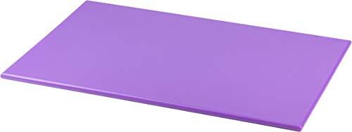 Grunwerg CB-1218P Gekleurde hoog gecomprimeerde snijplank van hygiënisch polyethyleen, paars, 45 x 30 x 1 cm, kleurgecodeerd, kruisbesmetting voorkomen, geschikt voor gebruik bij allergieën