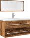 Maison Exclusive - Ensemble de meubles de salle de bain 2 pièces aspect bois ancien Matériau dérivé du bois