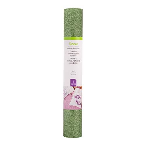 CRICUT Glitter opstrijkbaar, groen, 12" x 19" - 0093573227899