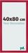 Your Decoration Fotolijst 40x80 cm MDF Rood Bologna