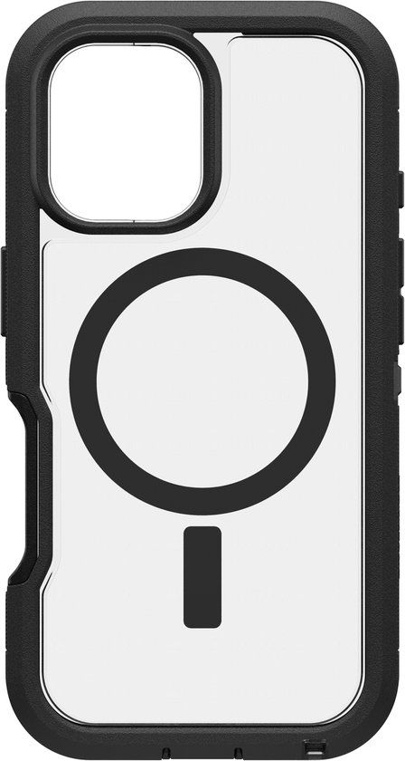 OtterBox Defender Pro XT Hoesje voor Apple iPhone 16 - Zwart, Transparant