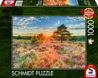 Schmidt Spiele 59768 Heide in zonsondergang, puzzel met 1000 stukjes, kleurrijk
