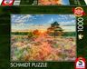 Schmidt Spiele 59768 Heide in zonsondergang, puzzel met 1000 stukjes, kleurrijk