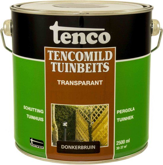 Tenco Tencomild Transparante Tuinbeits - Donkerbruin - 2.5 liter