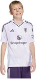 Adidas Manchester United 25/26 Weg Korte Mouw T-shirt Junior Wit