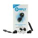 Comply Foam TrueGrip Premium Memory Foam oordopjes voor Apple AirPods Pro 1e en 2e generatie - S/M/L, zwart (3 paar)