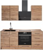 Vicco Keukeneenheid Fame-Line, Goudkleurig Eiken/Goudkleurig Eiken, 190 cm