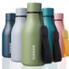BJPKPK 350ml Isolerende Thermosfles | Lekdicht Waterfles met 3 Deksels, Incl. Rietdop | Herbruikbare Fitnessfles voor Kinderen, School & Sport, Bosgroen