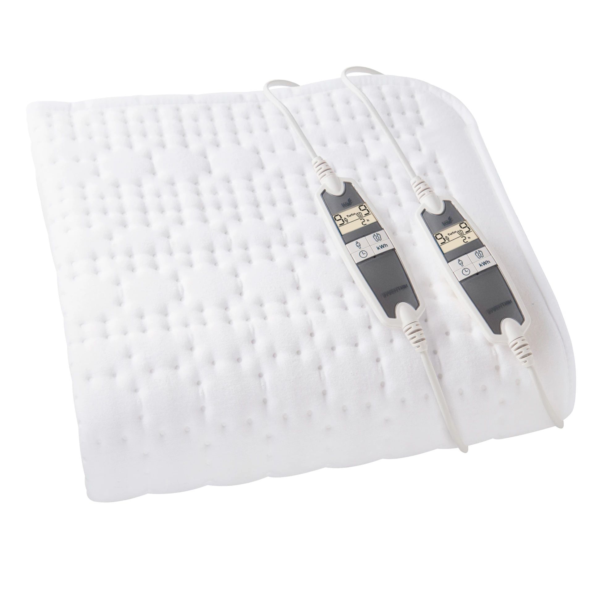 Inventum HN297V elektrische onderdeken 2-persoons 160x160cm - fleece - wit