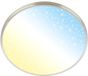 B.K.Licht BRILONER Competo - LED Plafondlamp - CCT - Afstandsbediening - Sterrenhemel - Dimbaar - Ø38 cm - Nikkel Mat